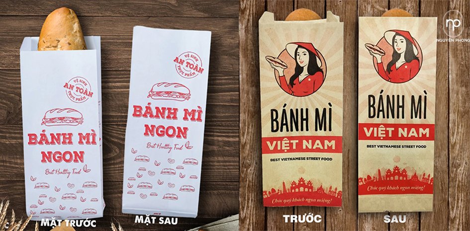 Một số mẫu in túi bánh mì đẹp